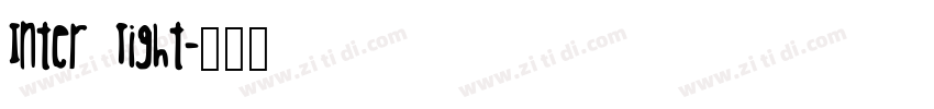 Inter Tight字体转换